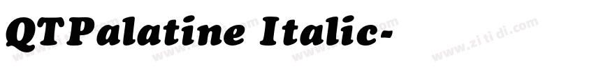 QTPalatine Italic字体转换